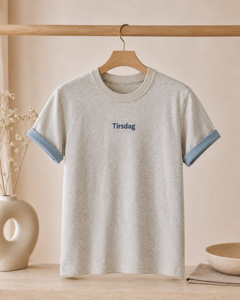 Premium Strikket Hver Dag T skjorte (Tirsdag)